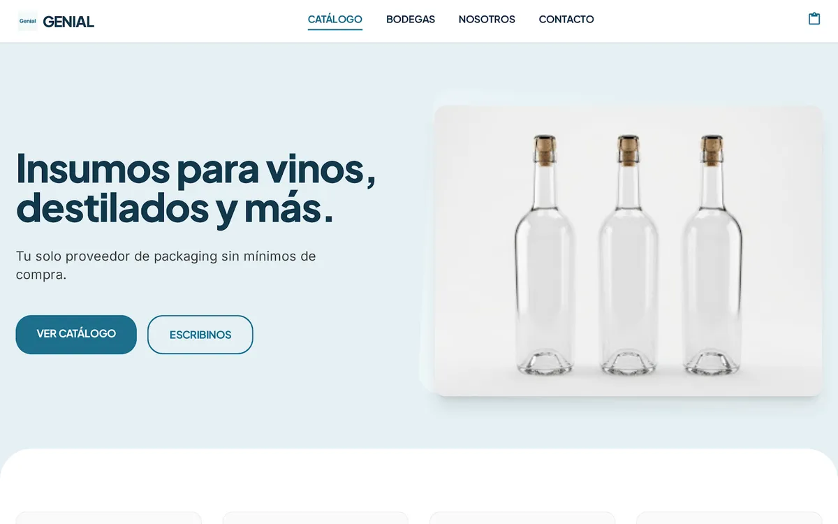 Home de GENIAL Wine
